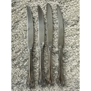 4 Wallace ASHFORD Stainless 18/10 China Glossy Silverware Dinner Knife Flatware‎